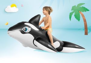 Hot Selling MAKE WAVES PVC Transparent Blue Whale <b>Inflatable</b> Pool <b>Float</b> for Children 60x45" EU & USA Standards Ride-On - Product Image 5