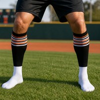 Programa de Suministro para Clubes: Calcetines Deportivos Gruesos de 200 Hilos, Calcetines de Fútbol Hasta la Rodilla para Torneos