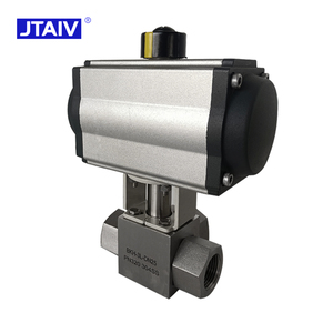 Válvula de Bola Neumática de Acero Inoxidable 304/316 Tipo T/L de Tres Vías con Rosca de Alta Presión PN320 OEM DN25 - Product Image 4