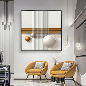 Di lusso astratto geometria moderna decorazione della <span class=keywords><strong>parete</strong></span> <span class=keywords><strong>camera</strong></span> <span class=keywords><strong>da</strong></span> <span class=keywords><strong>letto</strong></span> soggiorno 3D palla Texture stampa ancora vita quadrato pittura in porcellana - Product Image 5