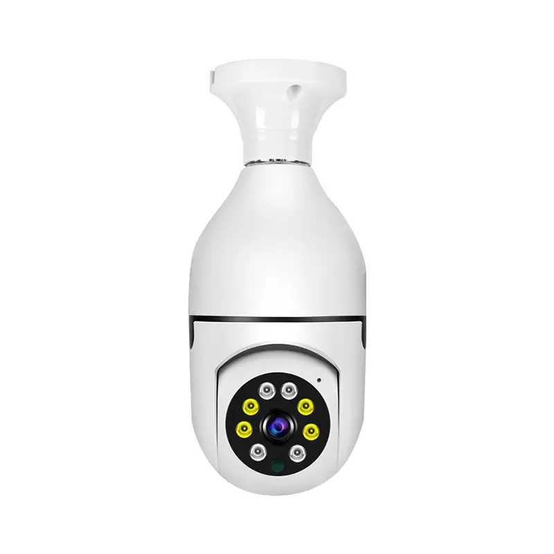 Cross-border baby PTZ HD bulb surveillance camera wholesale 5G Dual-Frequency Wireless WiFi lamp holder camera