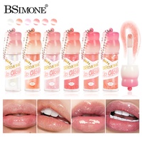 Gloss et laque à lèvres liquides populaires nacrés naturels durables avec formule hydratante effet miroir, boîte personnalisable avec logo