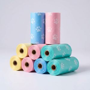 Accessoires pour chiens 2026, logo personnalisé, fabricant OEM, distributeur de sacs à déjections canines en plastique imprimé, sacs à déjections pour animaux de compagnie en HDPE - Product Image 3
