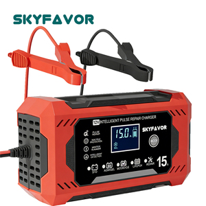 <span class=keywords><strong>Chargeur</strong></span> de batterie automatique pour moto et <span class=keywords><strong>voiture</strong></span> 12V 15A intelligent et rapide pour batteries 12 volts Lifepo4 AGM GEL EFB au plomb-acide - Product Image 1