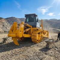 Bulldozer lourd de 54 tonnes avec moteur de 460 CV pour projets miniers, bulldozer sur chenilles avec grande lame, machine de terrassement
