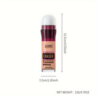 Base de Maquillaje Líquida de Larga Duración USHAS con Esponja, Producto de Belleza en Crema Resistente al Agua para Paleta de Cosméticos