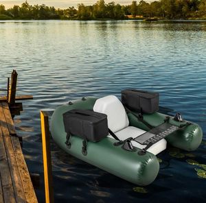 Bote Inflable de 157 cm, Flotador de PVC con Remos, Bomba y Regla para Pescar - Product Image 2