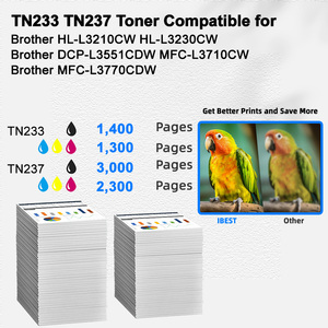 ตลับหมึกโทนเนอร์ IBEST Toner Factory ใช้แทนกับ <span class=keywords><strong>Brother</strong></span> TN233 TN237 ใช้ได้กับเครื่องพิมพ์ <span class=keywords><strong>Brother</strong></span> HL-L3210CW HL-L3230CW <span class=keywords><strong>DCP</strong></span>-<span class=keywords><strong>L3551CDW</strong></span> - Product Image 2