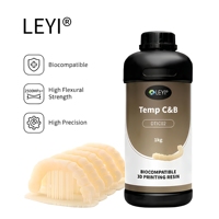 Resina Dental para Impresora 3D LEYI DTIC02, Biocompatible, de Alta Resistencia a la Flexión, para Restauraciones Temporales de Coronas y Puentes, Aspecto Natural