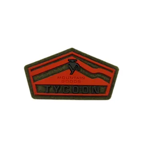 Toppe in gomma siliconica TPU personalizzate durevoli con badge in rilievo 3D con logo