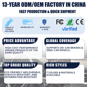อุปกรณ์ตกแต่งภายในรถยนต์ อะแดปเตอร์ แผงยึด สำหรับ Harrier 2003-2012 สำหรับ RX300/330/350/400/450 2003-2009 ทำจากพลาสติก - Product Image 5