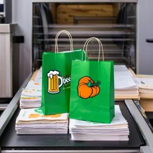 Factory Direct Kraft Paper <b>Bag</b> 45 cm Personalised Printed Shopping Paper <b>Bag</b> for <b>Bread</b>, Eco-Friendly Paper <b>Bag</b> DinoSource - Product Image 6