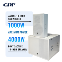 Professionnel actif 15 pouces gamme complète Spekear Audio son système PA Dj Party Bar 18 pouces Subwoofer pour scène extérieure étanche