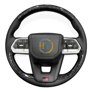 Customized Wood Steering Wheel For Toyota Land Cruiser LC200 FJ70 Hilux Highlander Upgrade LC300 GR Style Wheel