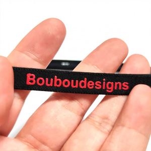 Custom 10mm Elasticated Jacquard Printed Spandex/Polyester Oeko-Tex Certified <b>Webbing</b> Back Neck Elastic Tape for Sport - Product Image 3