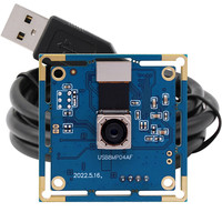 Caméra USB ELP 8mp autofocus 4K Module de caméra PC avec objectif sans distorsion pour ordinateur et Raspberry Pi ELP-USB8MP04AF-V72