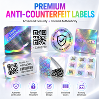 Etiquetas de Verificación de Autenticidad con Código QR Holográfico, Pegatinas Anti-Falsificación con Holograma Personalizado para Embalaje de Artículos de Lujo