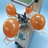 Machine d'impression sérigraphique rotative automatique pour ballons en latex monocolores, impression de cartes, logos personnalisés, 4 stations, 1000 pièces/heure, Nouveau