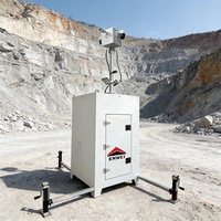 Caméra de surveillance mobile à haute évolutive, tour CCTV pour zone minière