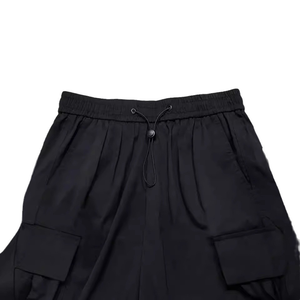 Pantaloni larghi da <span class=keywords><strong>uomo</strong></span> leggeri Unisex pantaloni larghi da strada con tasca piatta pantaloni da paracadute a vita media con coulisse - Product Image 4