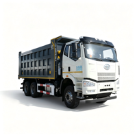 Camion benne lourd FAW J6P 8x4 400HP, capacité de 17-30 tonnes, pour la construction et l'exploitation minière