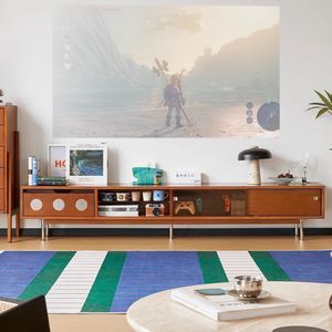 Vintage Style Tv <b>Cabinet</b> Solid Wood Nordic Retro Minimalist Wall Mounted Storage For <b>Small</b> Apartment Living Room Tv Stand - Product Image 1