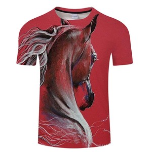 T-<span class=keywords><strong>shirt</strong></span> d'été imprimé en 3D pour homme, haut à manches courtes avec imprimé Animal, Streetwear - Product Image 2