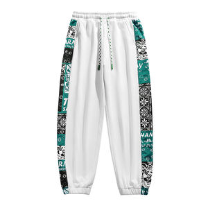 Pantalons de survêtement décontractés en coton épais pour hommes ANSZKTN, automne-hiver, pantalons de sport, pantalons harem, pantalons de jogging à bandeaux pour hommes - Product Image 5