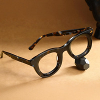 Montures de lunettes de vue carrées et rondes en acétate multicolores LvCong 231040 – Montures de créateur