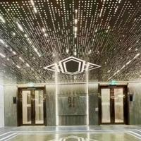 Panneau de plafond en aluminium perforé effet ciel étoilé, ignifuge, avec trous triangulaires pour couloir, design moderne et simple, à emboîtement
