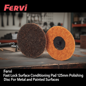 Disque de polissage Fervi Fast Lock Surface Conditioning Pad 125 mm pour surfaces métalliques et peintes - Product Image 3