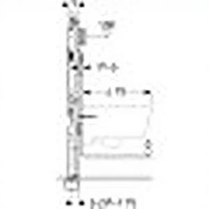 Module WC suspendu Duofix Sigma 8 avec structure en acier, capacité de charge de 400 kg, système hydraulique pour installation WC - Product Image 1