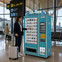 Distributeur automatique de boîtes mystères sur le thème des explorateurs spatiaux avec graphismes de cabinet personnalisés pour les lieux de divertissement familial
