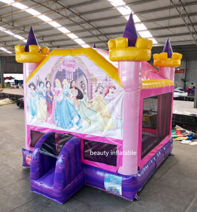 <span class=keywords><strong>Castillo</strong></span> Inflable Comercial, <span class=keywords><strong>Castillo</strong></span> Inflable de Princesa Rosa, Casa de Brinco Inflable para Niños - Product Image 3
