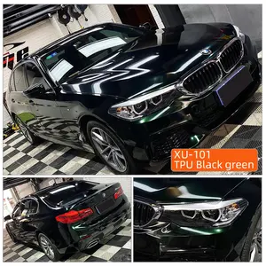 TPU hitam hijau Film mobil perubahan warna PPF cair logam merah otomatis 1.52*17m/gulungan Ppf Film pelindung cat berwarna lapisan PPF