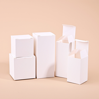 Boîte de carton blanche personnalisée OEM Emballage de luxe haut de gamme réutilisable avec surface supérieure pour l'estampage CMJN et feuille d'aluminium