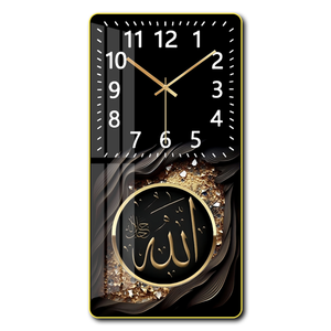 Islamitische Wandklok Luxe Thema Kristallen Porselein Schilderij Wandklok Kunst Aan De Muur - Product Image 2