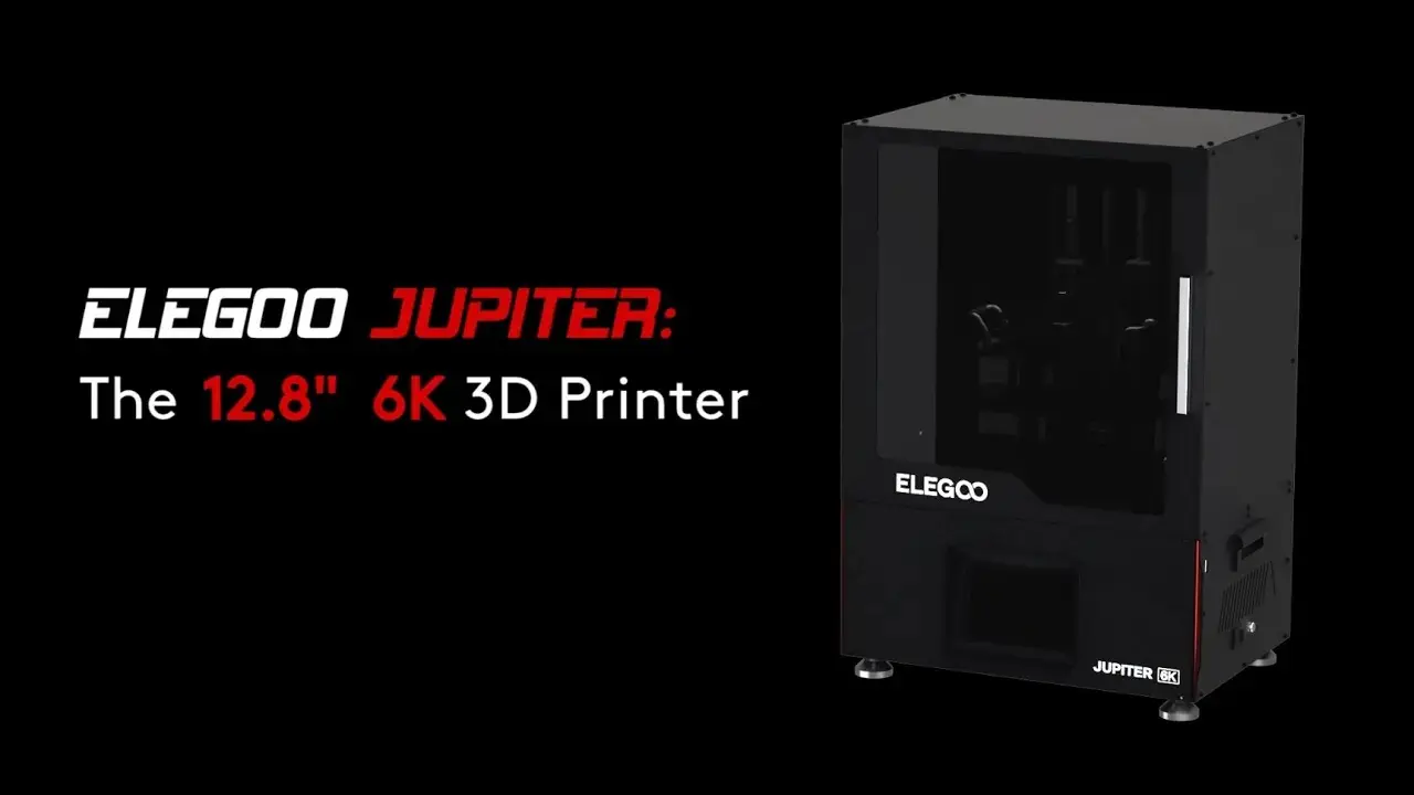 ELEGOO jüpiter LCD 3D yazıcı ile 12.8 inç 6K MONO ekran büyük baskı boyutu 277mm x 156mm x 300mm reçine 3D yazıcı