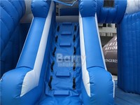 Parc aquatique commercial Toboggan gonflable pour enfants Toboggan en PVC Jouet gonflable personnalisé Plusieurs toboggans Toboggan aquatique pour enfants avec piscine