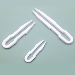 Huida PTFE Tweezers 100mm 150mm 200mm 250mm 300mm Acid <b>Alkali</b> Resistant High Temperature Resistant Lab Usage - Product Image 2