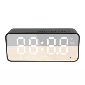 Altavoz Inalámbrico BT, Mini Reloj Despertador Portátil, Mini Altavoz con Sistema <span class=keywords><strong>de</strong></span> Transmisión <span class=keywords><strong>de</strong></span> <span class=keywords><strong>Voz</strong></span>, Sistema <span class=keywords><strong>de</strong></span> Audio con Ranura para Tarjeta - Product Image 1