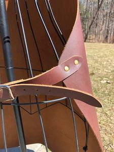 Delantales de trabajo personalizados con bolsillo para herramientas Delantal de cuero de alta calidad Cocina Delantales de cuero multiusos - Product Image 4