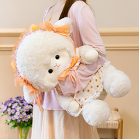 Peluche Mouton Crème Adorable en Gros, Jouet Doux en Coton PP, Poupée en Peluche pour Filles, Cadeau d'Anniversaire pour Enfants, Décoration Maison