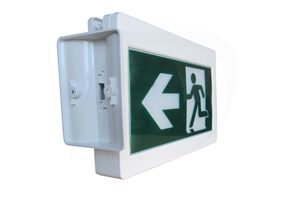 Dấu hiệu thoát hiểm khẩn cấp tốt nhất dẫn lửa khẩn cấp ánh sáng màu xanh lá cây chạy người đàn ông thoát khỏi dấu hiệu - Product Image 6