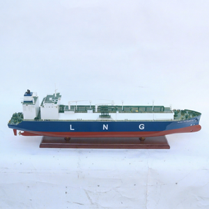 Maqueta de Buque Petrolero de Madera Maran Gas Achilles Hecha a Mano - Modelo a Escala de Buque de Carga de GNL Premium para Decoración de Hogar u Oficina - Product Image 1