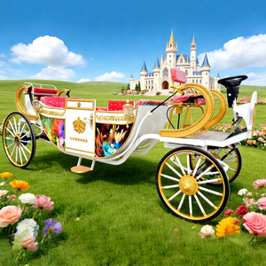 Nouvelle Carrosse Royale Électrique Blanche Cendrillon 2026 Personnalisée – Buggy Électrique Sans Chevaux pour Visites Touristiques - Product Image 1