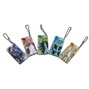 Factory Custom <b>Acrylic</b> <b>Block</b> Tag Painted Plating Silk Screen Printing Cartoon Anime Characters Boys <b>Acrylic</b> Tag with Bead Chain - Product Image 1