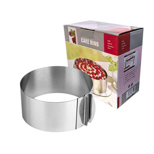 แม่พิมพ์วงแหวน<span class=keywords><strong>เค้ก</strong></span>สแตนเลสทรงกลมขนาดใหญ่แบบกำหนดเอง สำหรับอบมูส ขนมอบ ของหวาน <span class=keywords><strong>ร้าน</strong></span>เบเกอรี่ - Product Image 6