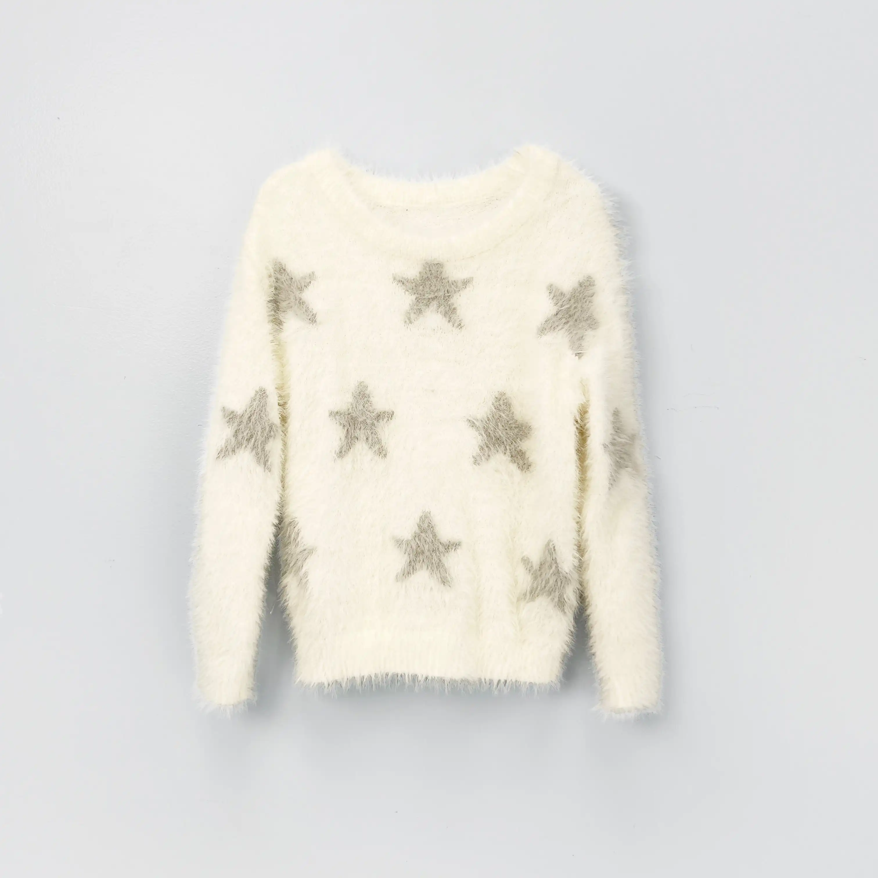 Factory Direct Price Wholesale Star Eyelash Knit Baby Girls Sweaters