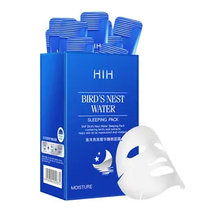 Penjualan Terbaik grosir masker wajah Anti Penuaan cepat hidrasi Sarang Burung Masker Wajah tidur penghilang noda untuk kulit kering